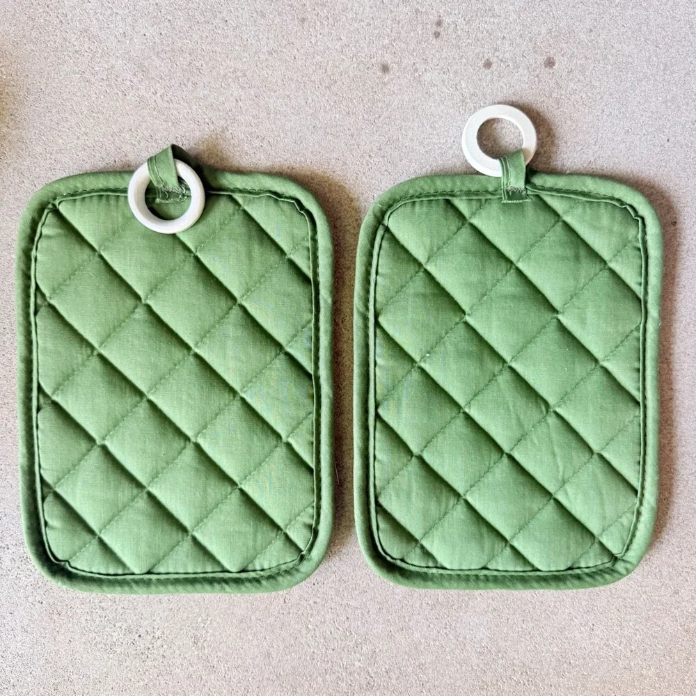 Vintage San Francisco Potholders Set Cable Car Souvenir Kitchen Hot‎ Pads 2 pack